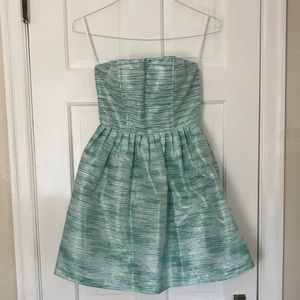 Strapless Striped Dress